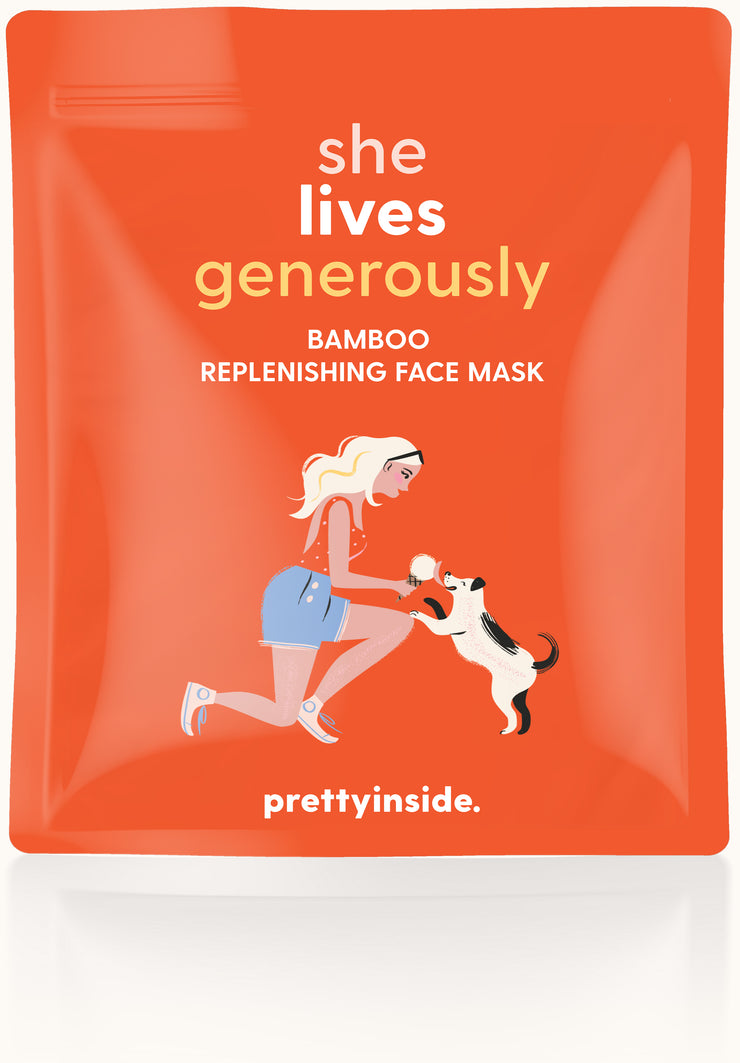 She Lives Generously Wine-Infused Face Mask