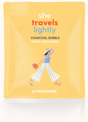 She Travels Lightly Charcoal Face Mask